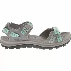 KEEN Terradora 2 Open Outdoor Sandals - Womens Light Gray Ocean Wave