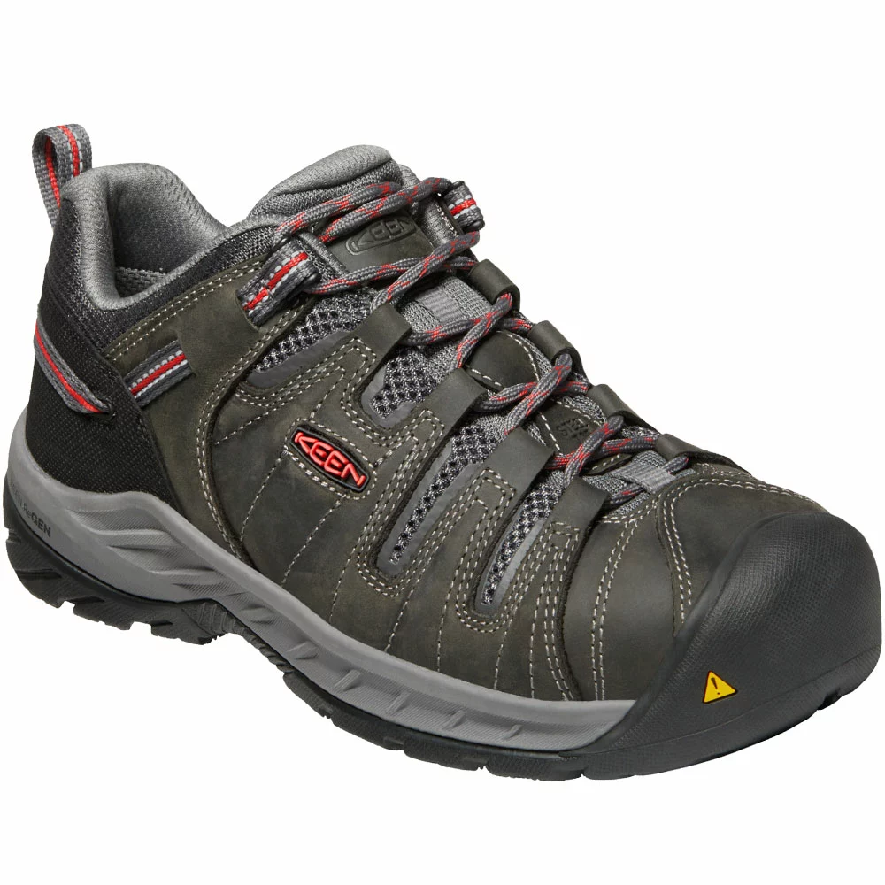 KEEN Utility Boots KEEN Utility Flint 2 Low Safety Toe Work Boots - Womens Grey 2 KEEN Utility Boots KEEN Utility Flint 2 Low Safety Toe Work Boots - Womens Grey - Image 2