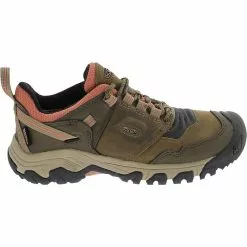 KEEN Ridge Flex Waterproof Hiking Shoes - Womens Brown