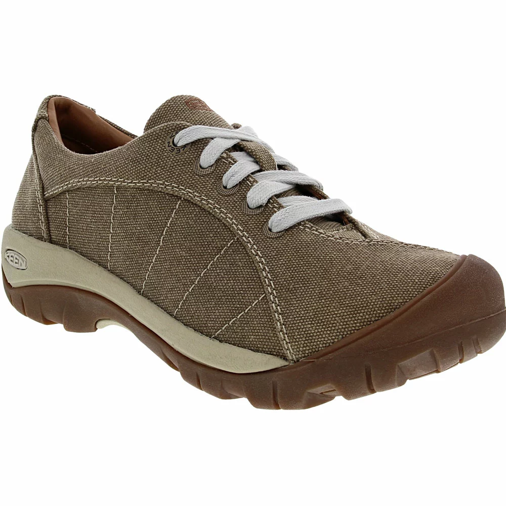 KEEN Presidio Canvas Casual Shoes - Womens Timberwolf Silver Birch 2 KEEN Presidio Canvas Casual Shoes - Womens Timberwolf Silver Birch - Image 2