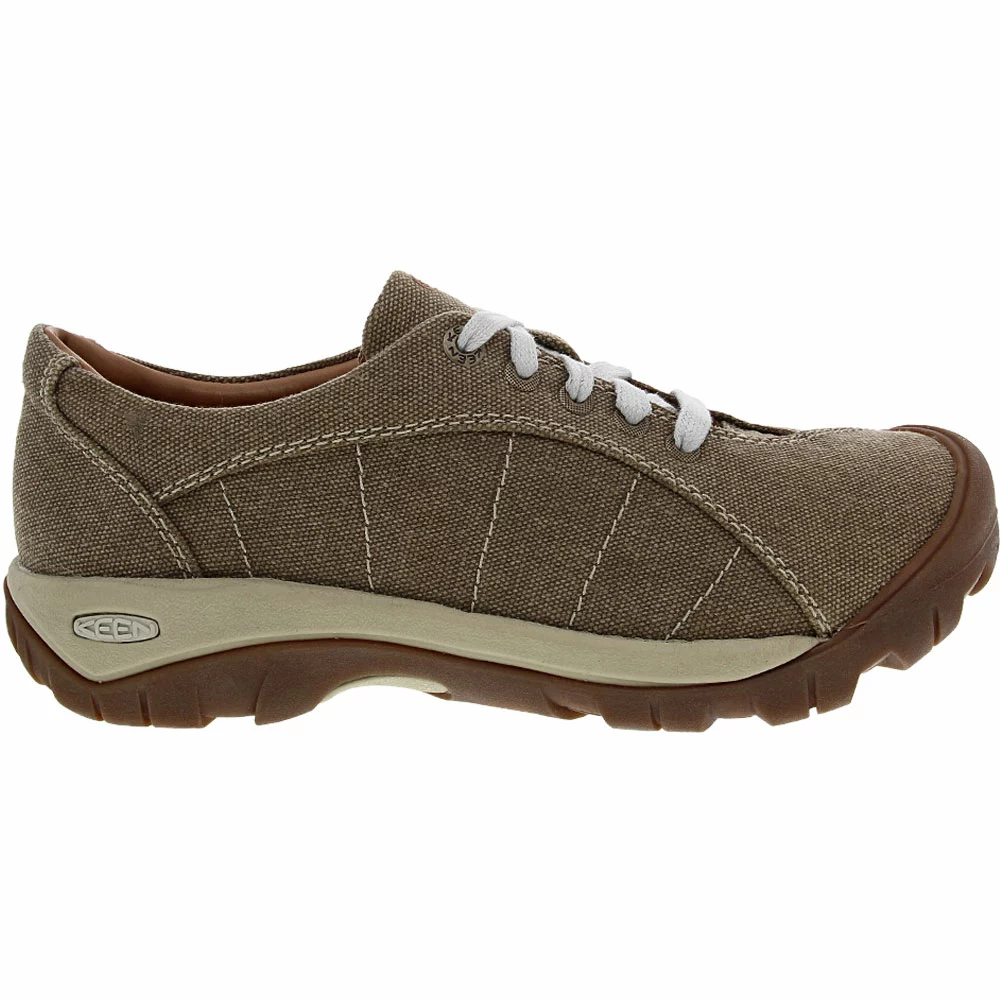 KEEN Presidio Canvas Casual Shoes - Womens Timberwolf Silver Birch 1 KEEN Presidio Canvas Casual Shoes - Womens Timberwolf Silver Birch