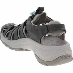 KEEN Astoria West Leather Womens Outdoor Sandals Grey -Rogan‘s Shoes shop KE 1026150 GRY3