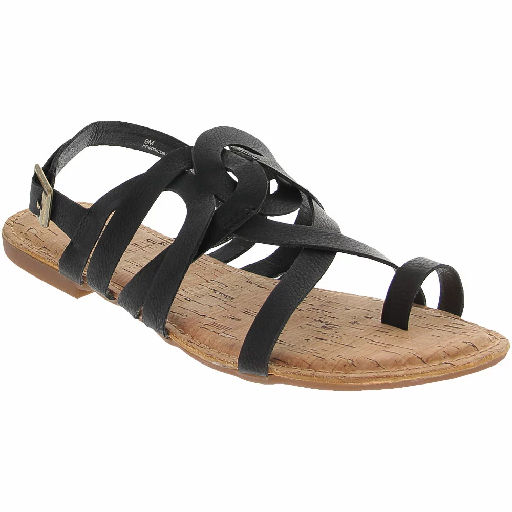 Korks Sangria Sandals - Womens Black 2 Korks Sangria Sandals - Womens Black - Image 2