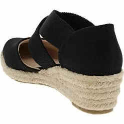 Life Stride Keaton Espadrille Wedge Womens Sandals Black 6 Life Stride Keaton Espadrille Wedge Womens Sandals Black -Rogan‘s Shoes shop LS KEATON BLK3