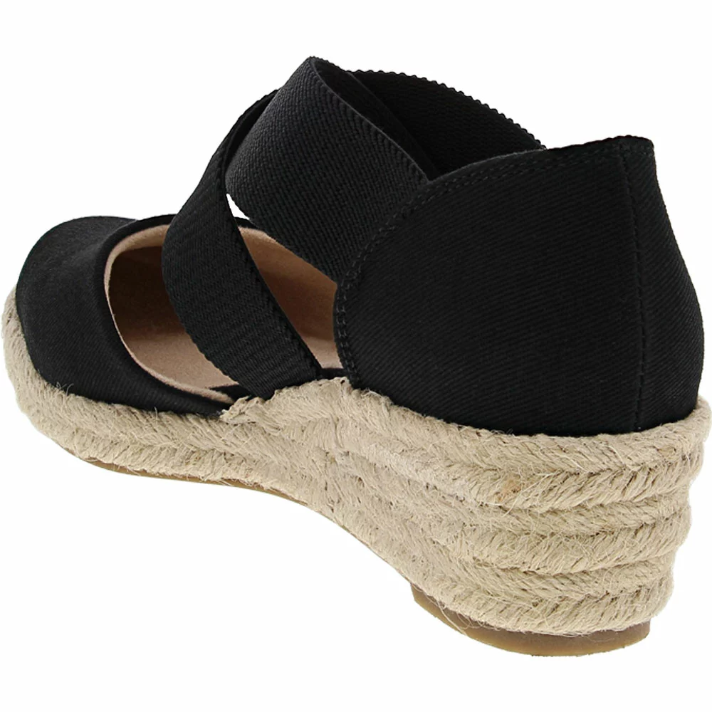 Life Stride Keaton Espadrille Wedge Womens Sandals Black 3 Life Stride Keaton Espadrille Wedge Womens Sandals Black - Image 3