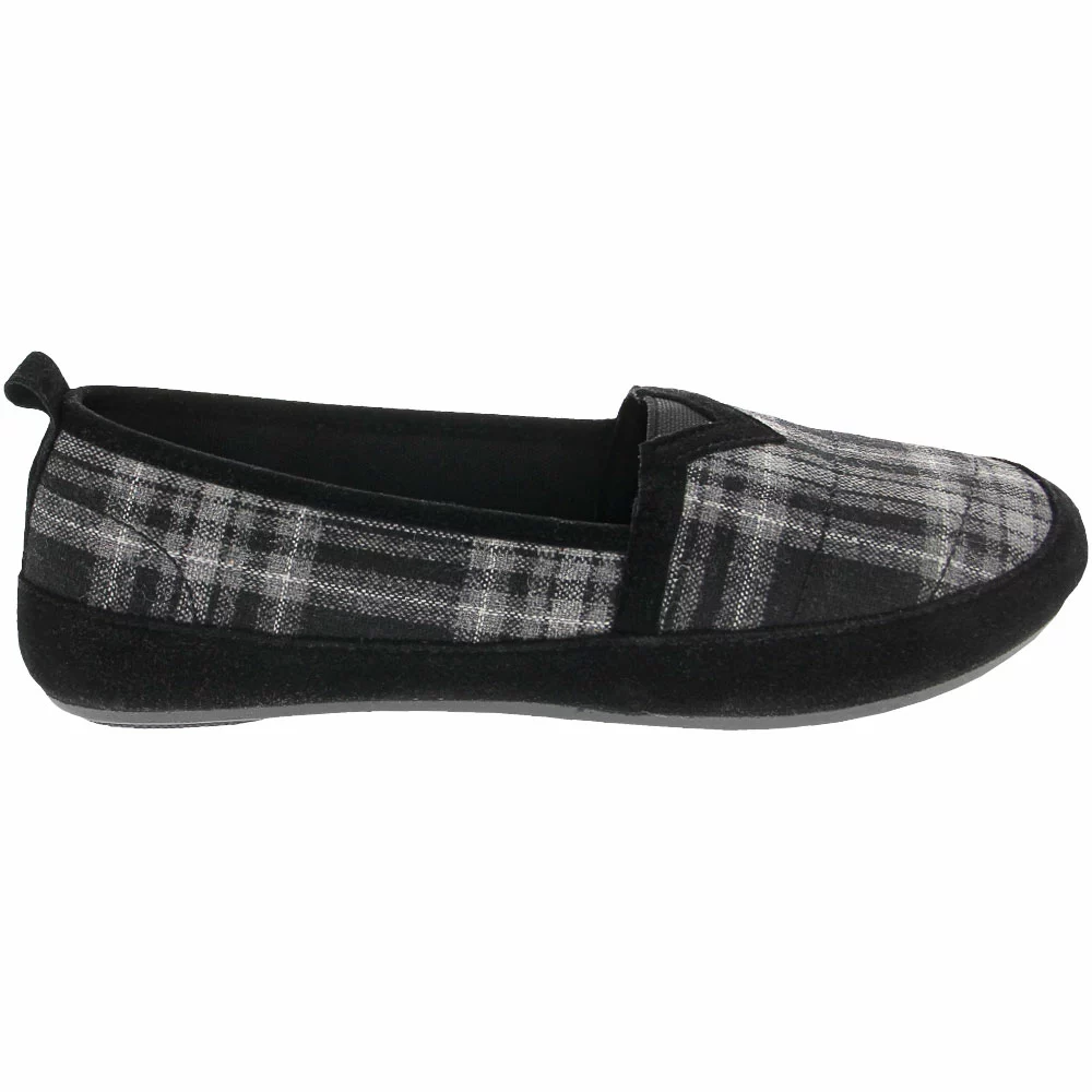 Mia Adri Slip On Casual Shoes - Womens Black Plaid 1 Mia Adri Slip On Casual Shoes - Womens Black Plaid