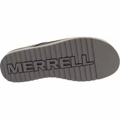 Merrell Juno Clog Suede Slip On Casual Shoes - Womens Charcoal -Rogan‘s Shoes shop ME 001412 CHA4