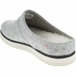 Merrell Juno Clog Wool Slip On Casual Shoes - Womens Silver -Rogan‘s Shoes shop ME 001416 SIL3