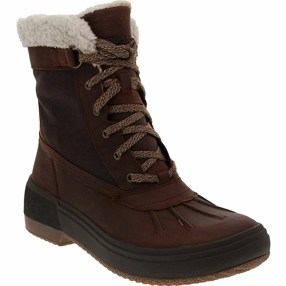 Merrell Haven Mid Lace Polar Winter Boots - Womens Brown 2 Merrell Haven Mid Lace Polar Winter Boots - Womens Brown - Image 2