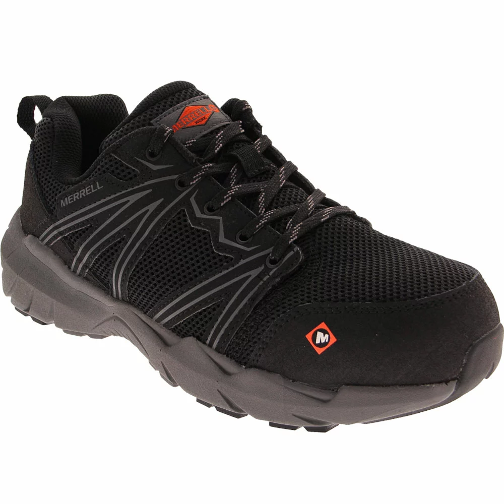 Merrell Work Fullbench Superlite Safety Toe Work Shoes - Womens Black 2 Merrell Work Fullbench Superlite Safety Toe Work Shoes - Womens Black - Image 2