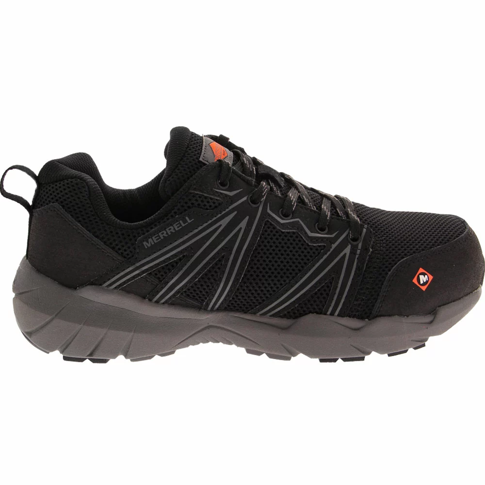 Merrell Work Fullbench Superlite Safety Toe Work Shoes - Womens Black 1 Merrell Work Fullbench Superlite Safety Toe Work Shoes - Womens Black