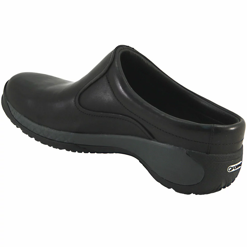 Merrell Encore Q2 Slide Leather Clogs Casual Shoes - Womens Black 3 Merrell Encore Q2 Slide Leather Clogs Casual Shoes - Womens Black - Image 3