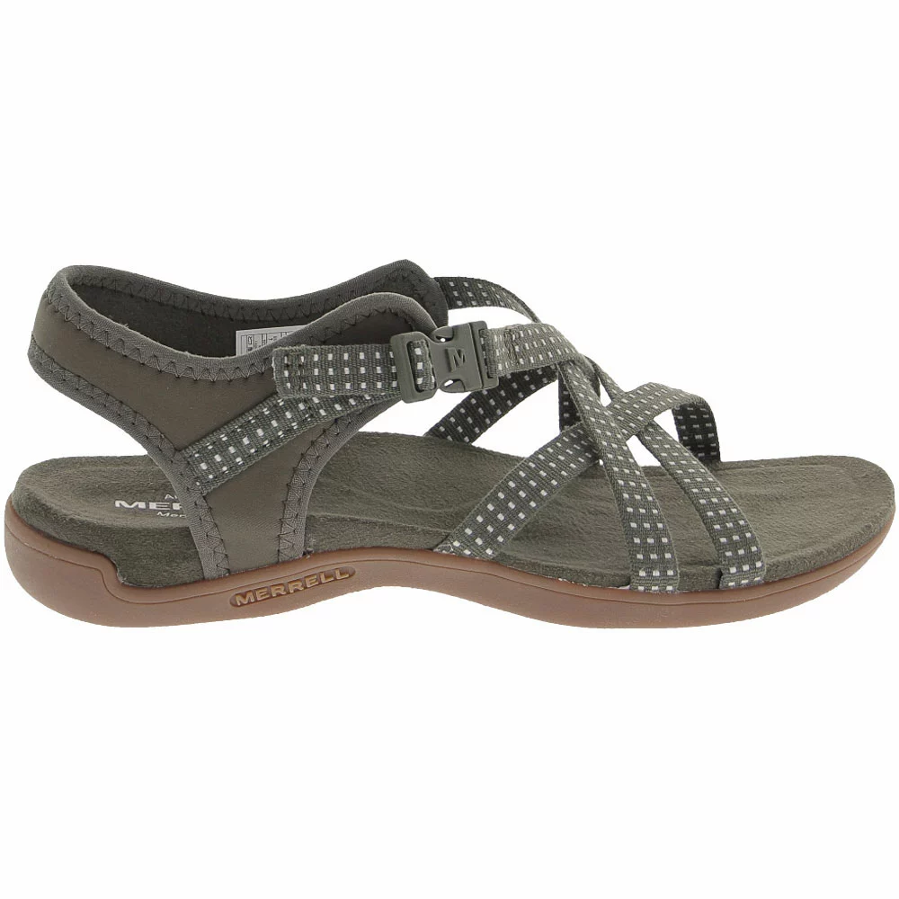 Merrell District Muri Lattice Sandals - Womens Dusty Olive 1 Merrell District Muri Lattice Sandals - Womens Dusty Olive