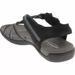 Merrell District Muri Lattice Sandals - Womens Black Grey -Rogan‘s Shoes shop ME 90558 XGY3