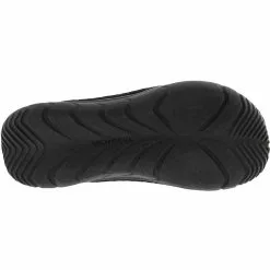Merrell Hut Moc Slip On Casual Shoes - Womens Triple Black -Rogan‘s Shoes shop ME 90802 BLK4