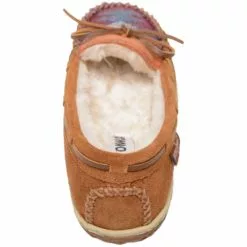 Minnetonka Moccasins Minnetonka Tilia Slippers - Womens Brown Multi -Rogan‘s Shoes shop MN 40151 BNM3