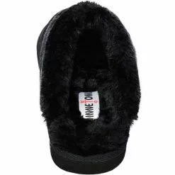 Minnetonka Moccasins Minnetonka Chesney Slippers - Womens Black -Rogan‘s Shoes shop MN 40888 BLK3