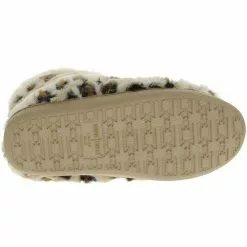 Minnetonka Moccasins Minnetonka Betty Bootie Slippers - Womens Cream Leopard -Rogan‘s Shoes shop MN 44048 LEO4