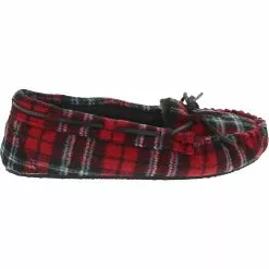 Minnetonka Moccasins Minnetonka Cally Plaid Slipper Slippers - Womens Red