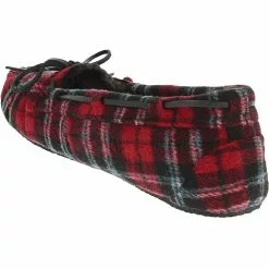 Minnetonka Moccasins Minnetonka Cally Plaid Slipper Slippers - Womens Red -Rogan‘s Shoes shop MN 4415 RED3