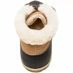 Minnetonka Moccasins Minnetonka Tega Winter Boots - Womens Black Tan -Rogan‘s Shoes shop MN 87305 BKT3