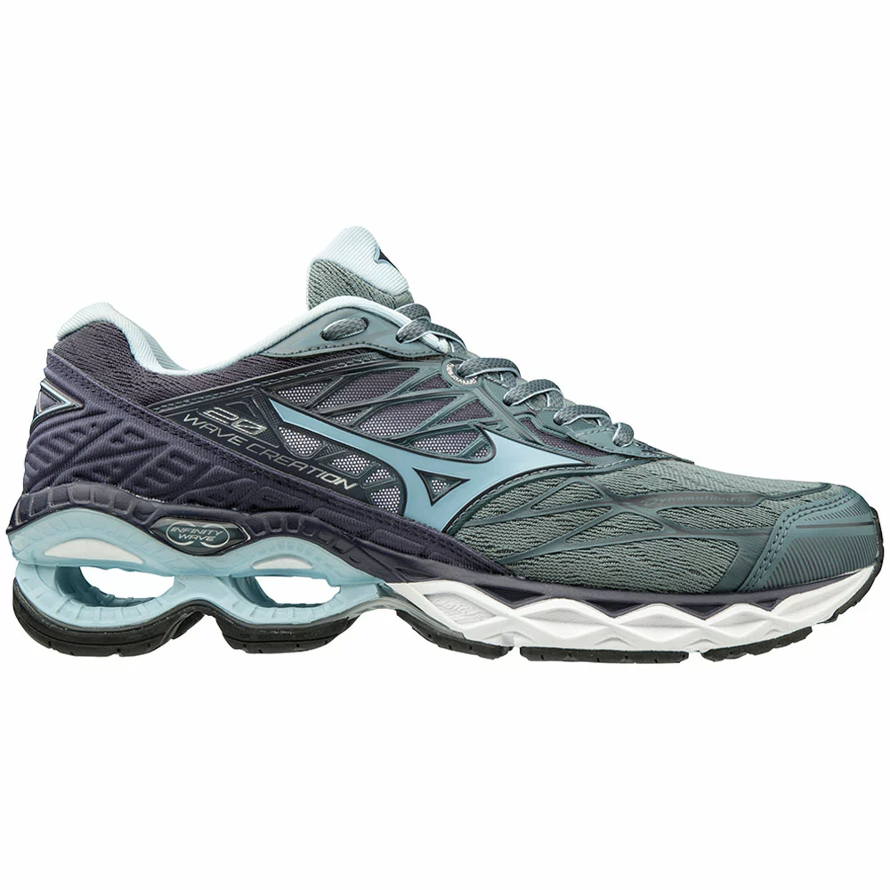 Mizuno Wave Creation 20 Running Shoes - Womens Graphite Cool Blue 1 Mizuno Wave Creation 20 Running Shoes - Womens Graphite Cool Blue