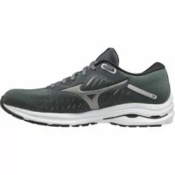 Mizuno Wave Rider 24 Running Shoes - Womens Castlerock Phantom -Rogan‘s Shoes shop MZ 411228 GRY3
