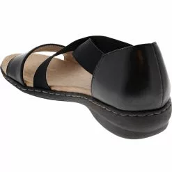 Natural Soul Blume Sandals - Womens Black -Rogan‘s Shoes shop NA BLUME BLK3