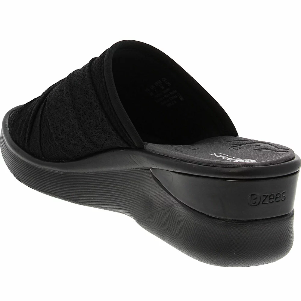 BZees Smile II Sandals - Womens Black Black 3 BZees Smile II Sandals - Womens Black Black - Image 3