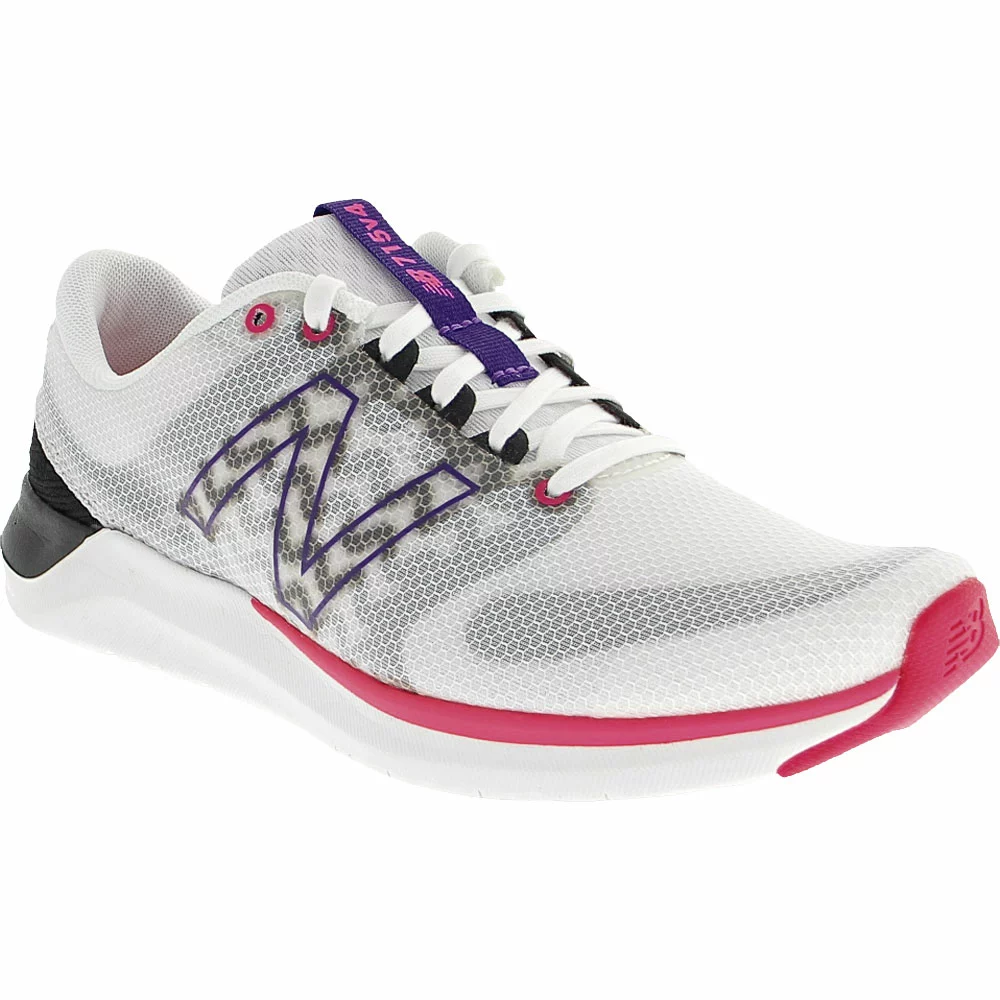 New Balance Wx 715 Rw4 Training Shoes - Womens White Pink 2 New Balance Wx 715 Rw4 Training Shoes - Womens White Pink - Image 2