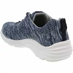 Nurse Mates Tabor Walking Shoes - Womens Navy Woven -Rogan‘s Shoes shop NM 0002397 BLW3