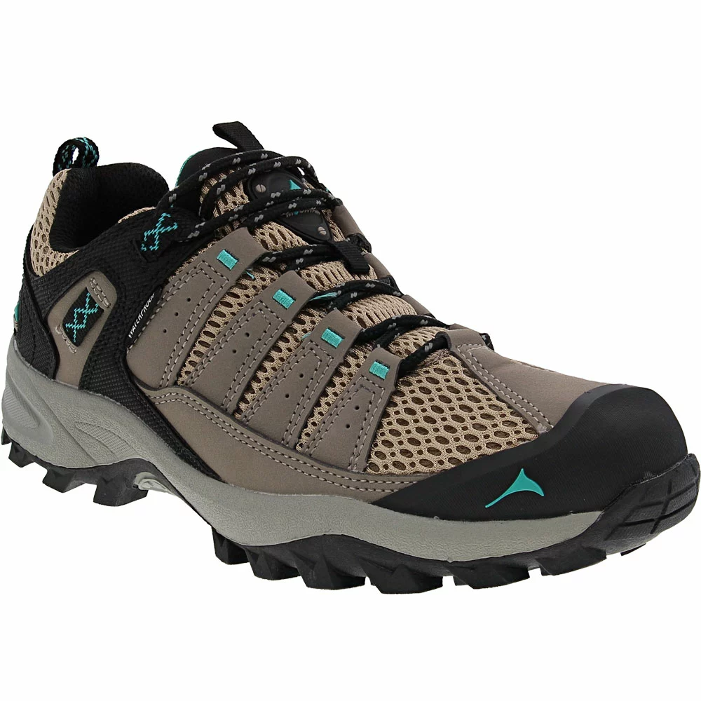 Pacific Mountain Coosa Low Waterproof Hiking Shoes - Womens Taupe Green 2 Pacific Mountain Coosa Low Waterproof Hiking Shoes - Womens Taupe Green - Image 2