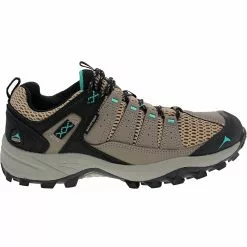Pacific Mountain Coosa Low Waterproof Hiking Shoes - Womens Taupe Green