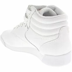 Reebok Freestyle Hi Athletic Shoes - Womens White Grey -Rogan‘s Shoes shop RB 70 WGY3