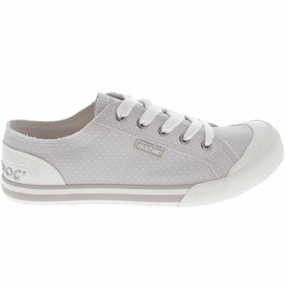 Rocket Dog Jazzin Lifestyle Shoes - Womens Grey Polka Dot 1 Rocket Dog Jazzin Lifestyle Shoes - Womens Grey Polka Dot