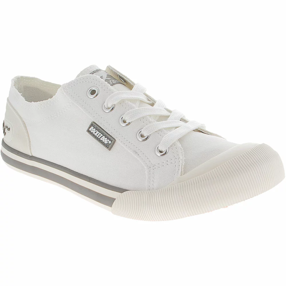 Rocket Dog Jazzin Lifestyle Shoes - Womens White Canvas 2 Rocket Dog Jazzin Lifestyle Shoes - Womens White Canvas - Image 2