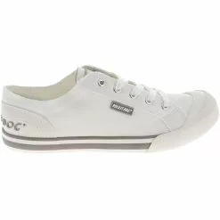 Rocket Dog Jazzin Lifestyle Shoes - Womens White Canvas