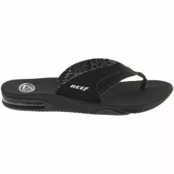Reef Fanning 1626 Thong Sandals - Womens Black White