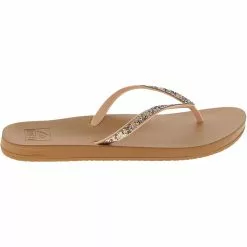 Reef Cushion Bounce Stargaz Flip Flops - Womens Tan