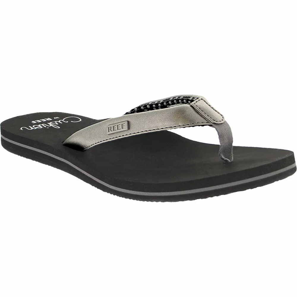 Reef Cushion Sands Flip Flops Womens Sandals Gunmetal 2 Reef Cushion Sands Flip Flops Womens Sandals Gunmetal - Image 2
