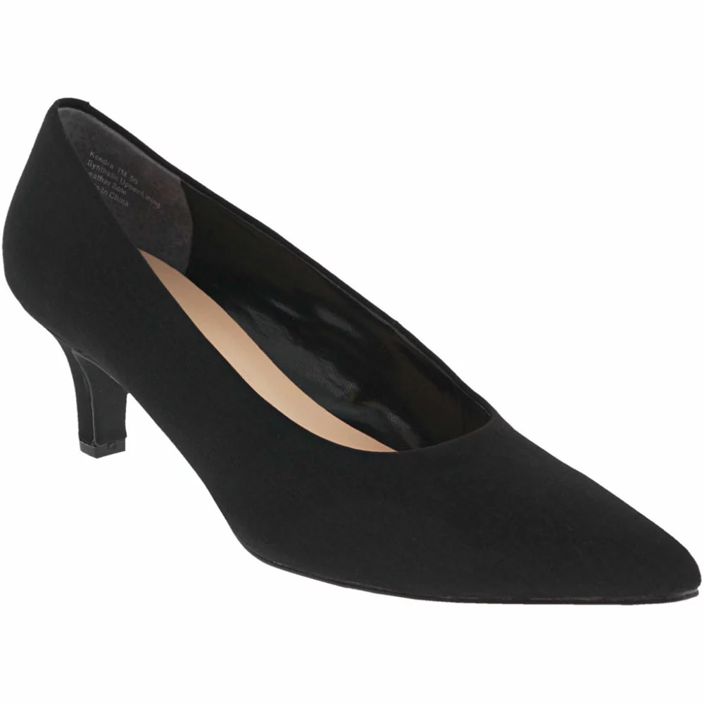 Ros Hommerson Kendra Dress Shoes - Womens Black Micro 2 Ros Hommerson Kendra Dress Shoes - Womens Black Micro - Image 2