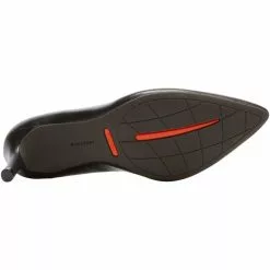 Rockport Total Motion 75mm Pointed Toe Black Womens Dress Shoes Black Leather -Rogan‘s Shoes shop RP A11799 BLL4