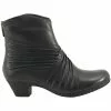 Rockport Brynn Rouched Ankle Boots - Womens Black