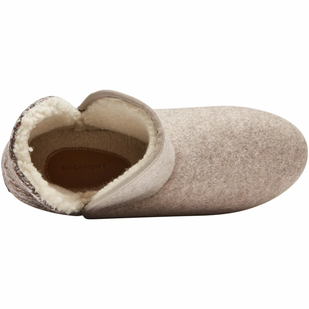 Rockport Veda Slipper Boot Slippers - Womens Taupe Grey 3 Rockport Veda Slipper Boot Slippers - Womens Taupe Grey - Image 3
