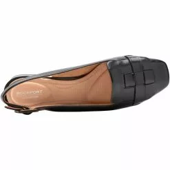 Rockport Tm Esma Woven Dress Shoes - Womens Black -Rogan‘s Shoes shop RP CI3492 BLK3