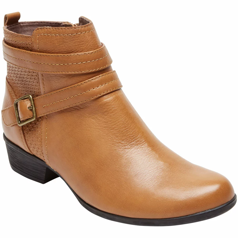 Rockport Carly Strap Boot Casual Boots - Womens Tan 2 Rockport Carly Strap Boot Casual Boots - Womens Tan - Image 2