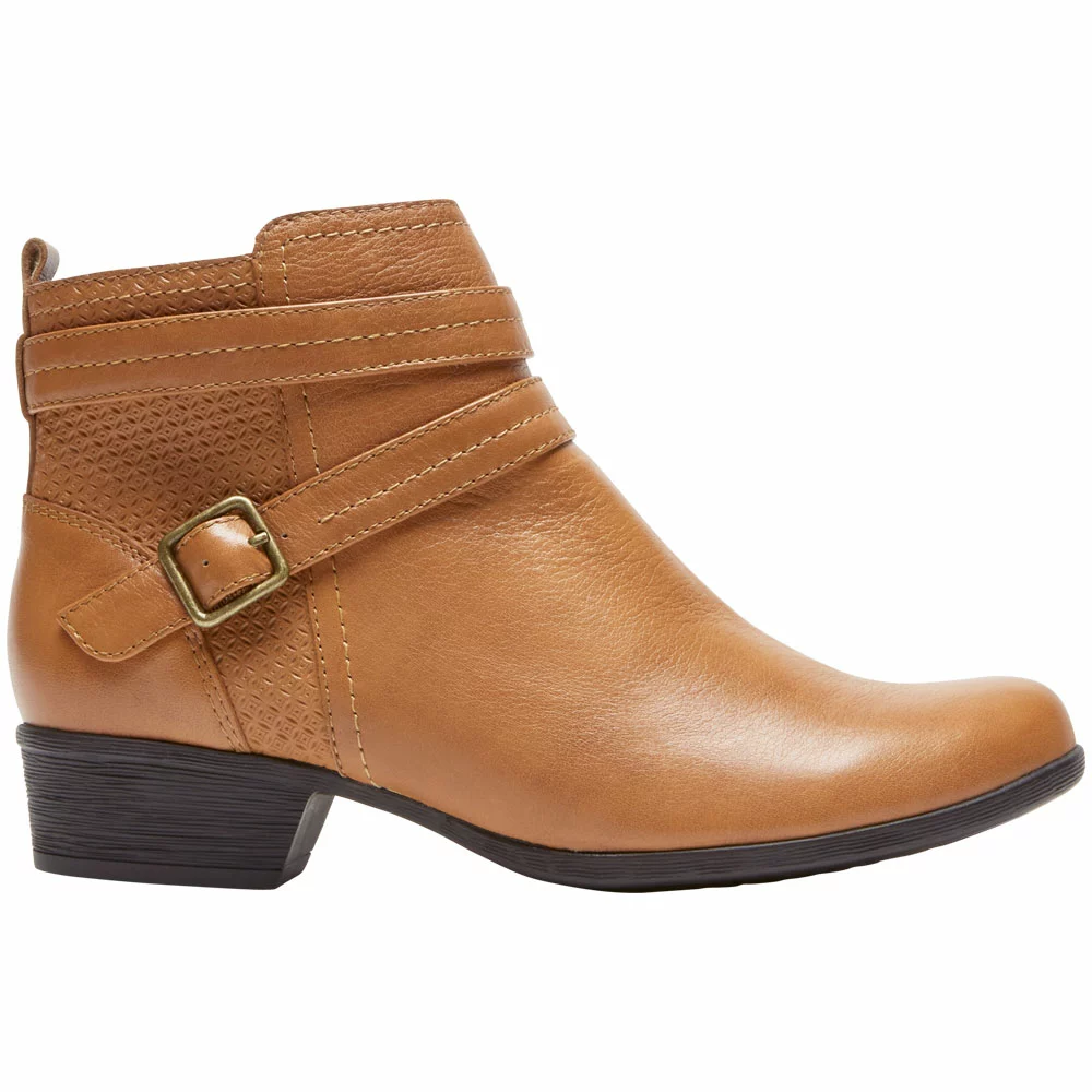 Rockport Carly Strap Boot Casual Boots - Womens Tan 1 Rockport Carly Strap Boot Casual Boots - Womens Tan