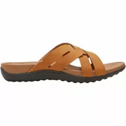 Rockport Ridge Woven Slide Sandals - Womens Tan