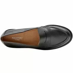 Rockport Kacey Penny Casual Dress Shoes - Womens Black Leather -Rogan‘s Shoes shop RP CI8735 BLL3