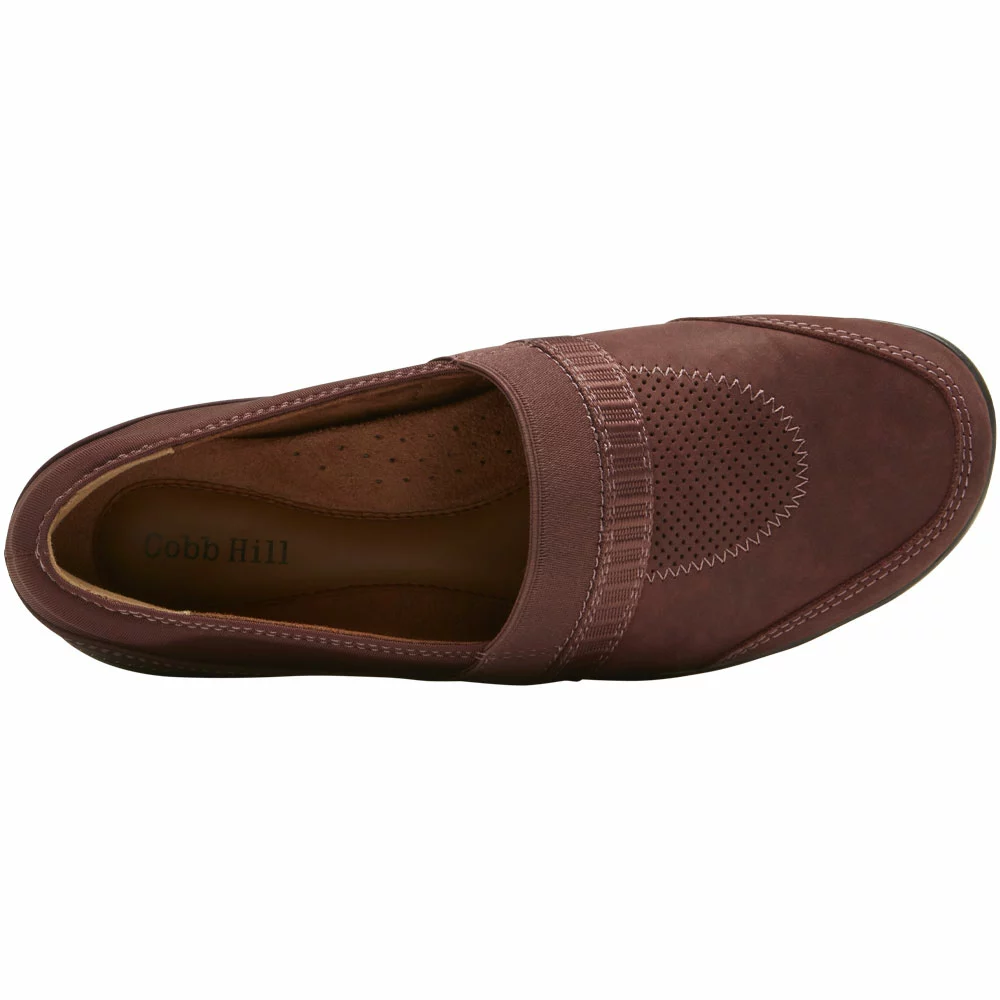 Rockport Cobb Hill Penfield Aline Slip On Womens Casual Shoes Redwood 3 Rockport Cobb Hill Penfield Aline Slip On Womens Casual Shoes Redwood - Image 3